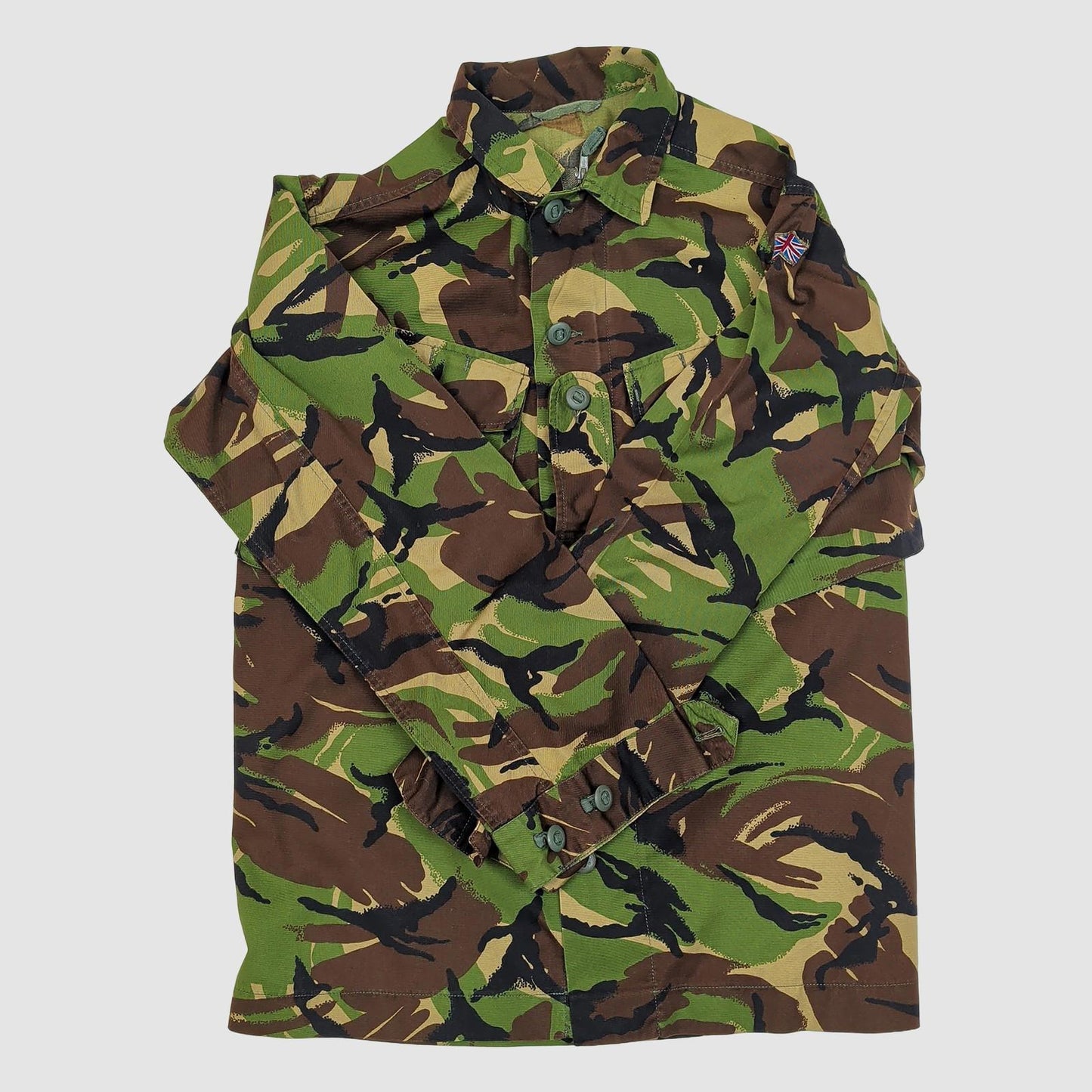 British Army Woodland DPM Lightweight Combat Jacket Union Flag 170/88 by military surplus – | RewearableUK