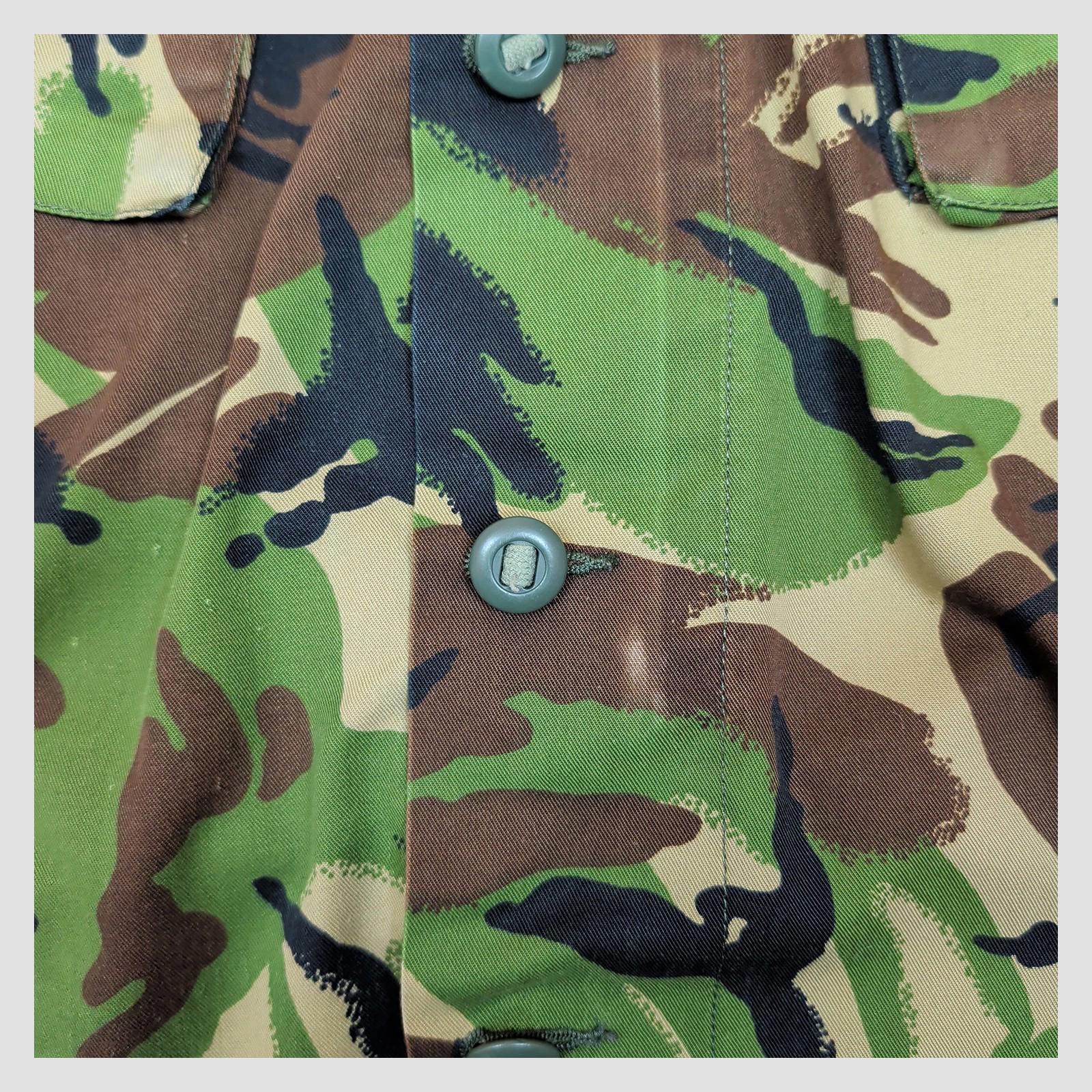 British Army Woodland DPM Lightweight Combat Jacket Union Flag 180/96 Large by military surplus – | RewearableUK