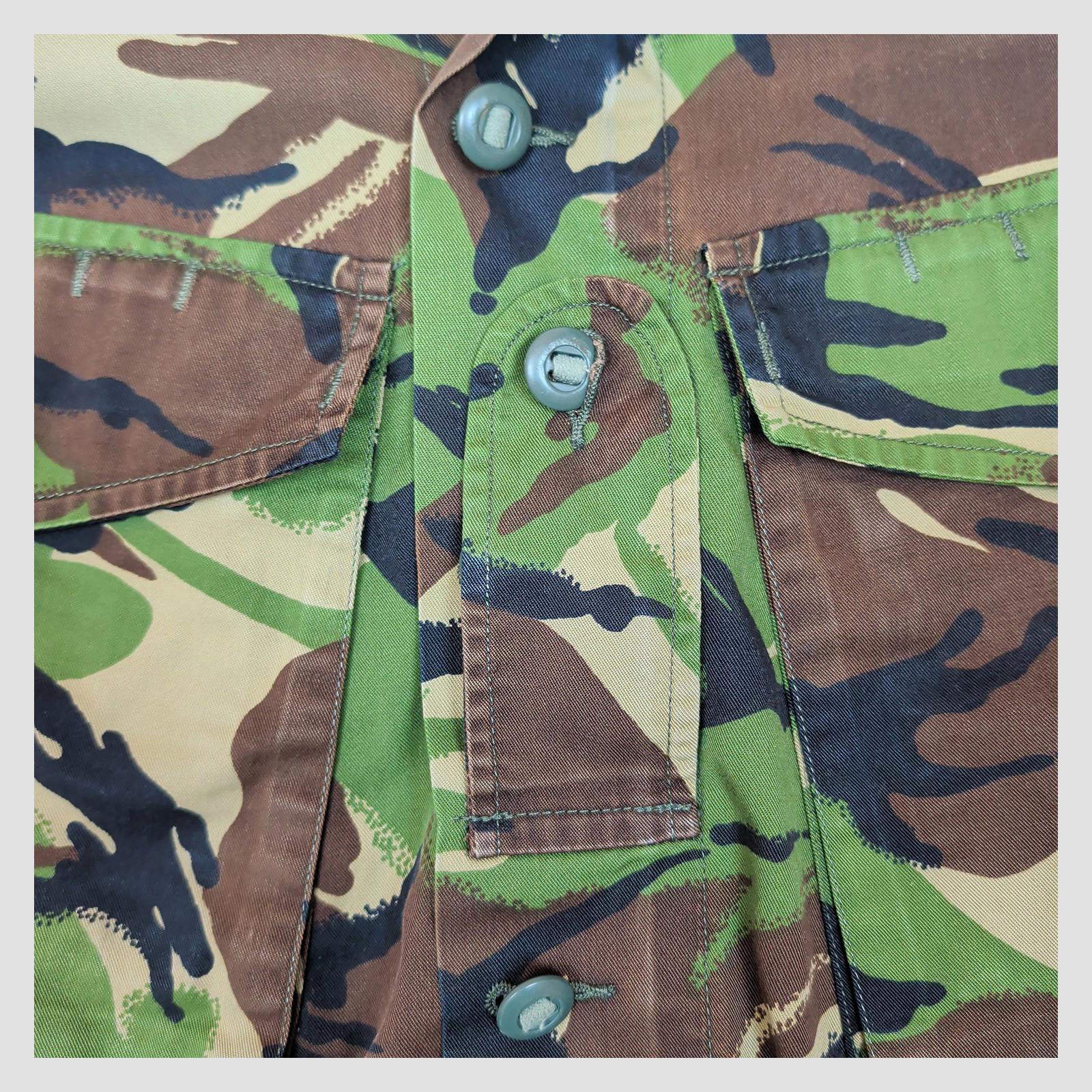 British Army Woodland DPM Lightweight Combat Jacket Union Flag 180/96 Large by military surplus – | RewearableUK