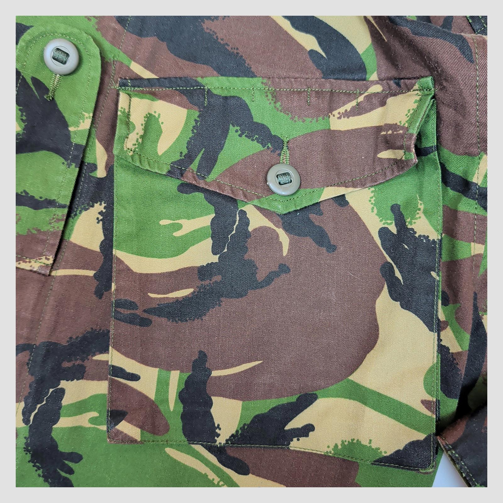 British Army Woodland DPM Lightweight Combat Jacket Union Flag 180/96 Large by military surplus – | RewearableUK