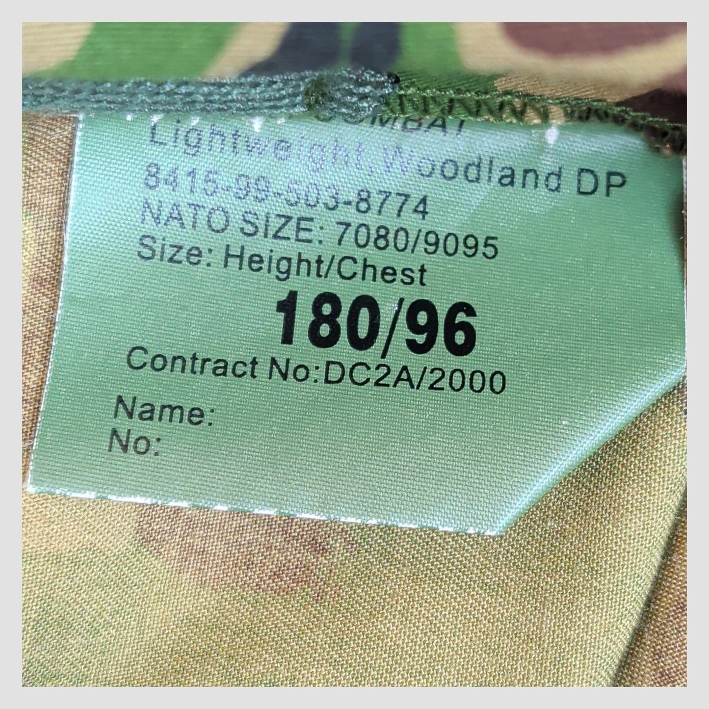 British Army Woodland DPM Lightweight Combat Jacket Union Flag 180/96 Large by military surplus – | RewearableUK