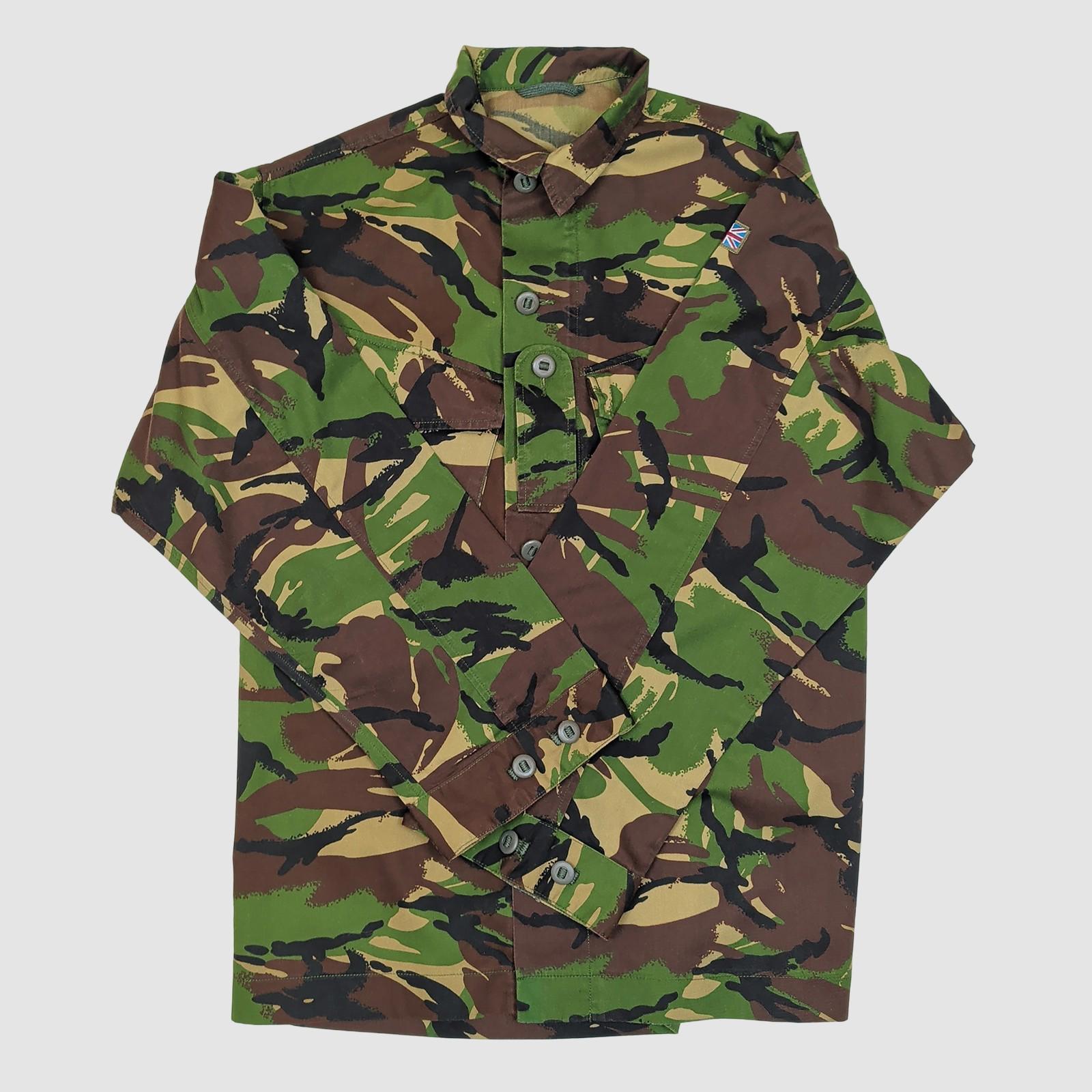 British Army Woodland DPM Lightweight Combat Jacket Union Flag 180/96 Large by military surplus – | RewearableUK