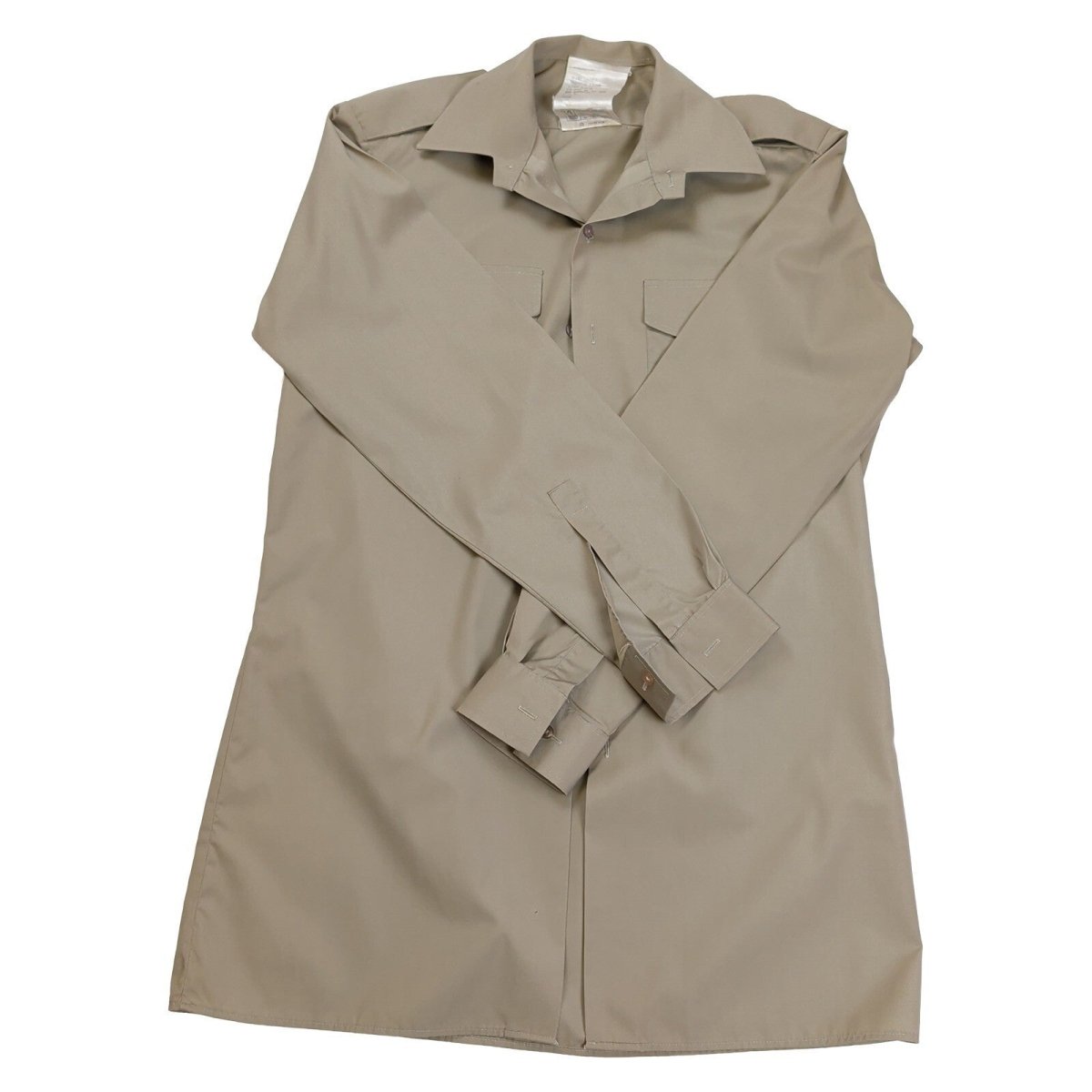 British Military Tropical Stone Shirt Size 38 15in Long Sleeve RAF Army – product photo 1 | RewearableUK