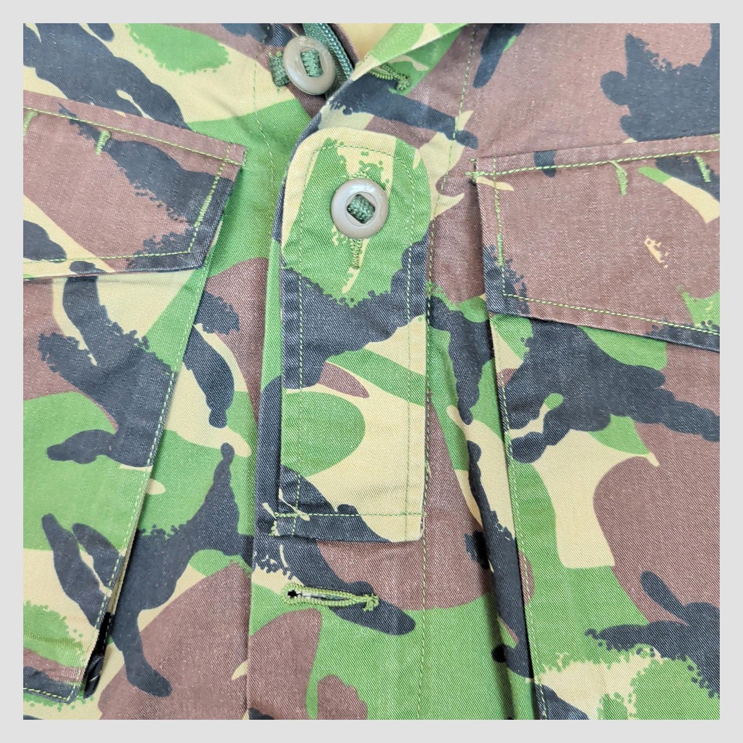 british military woodland dpm combat jacket 160/88 camo army surplus small by RewearableUK – | RewearableUK