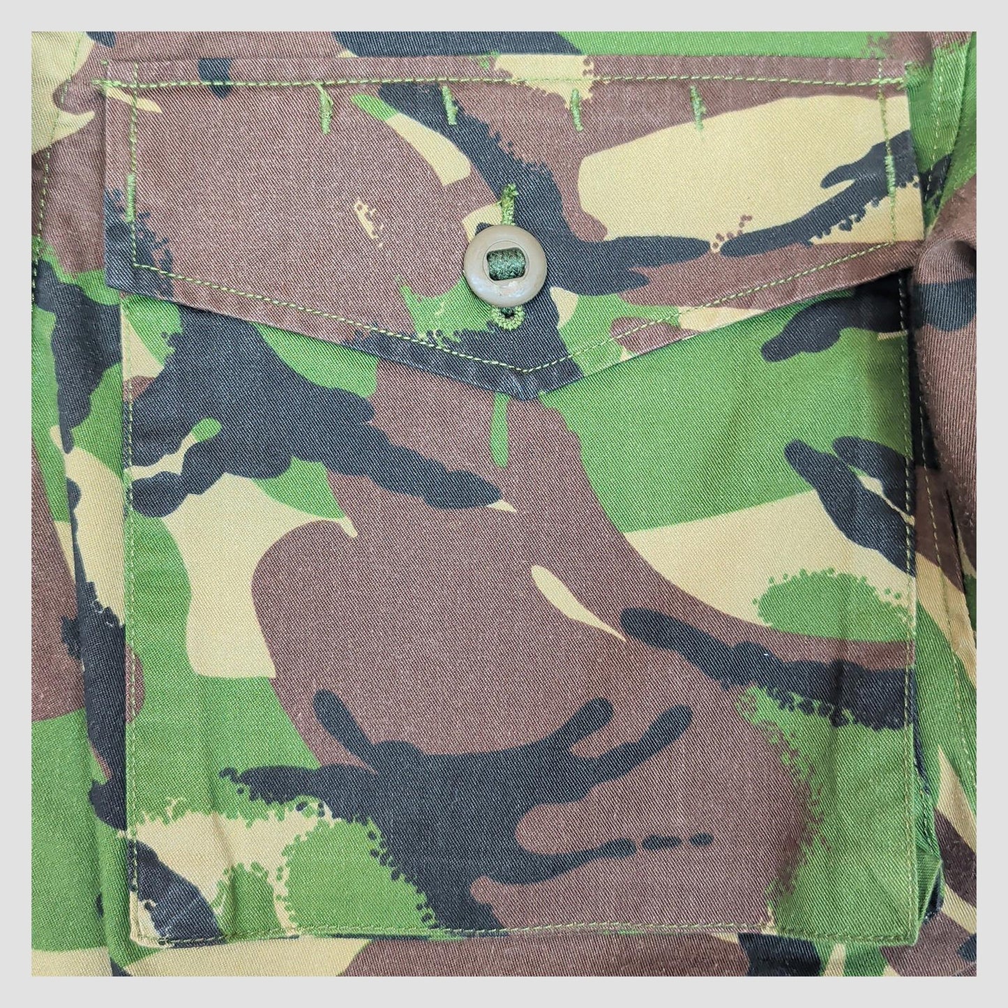 british military woodland dpm combat jacket 160/88 camo army surplus small by RewearableUK – | RewearableUK
