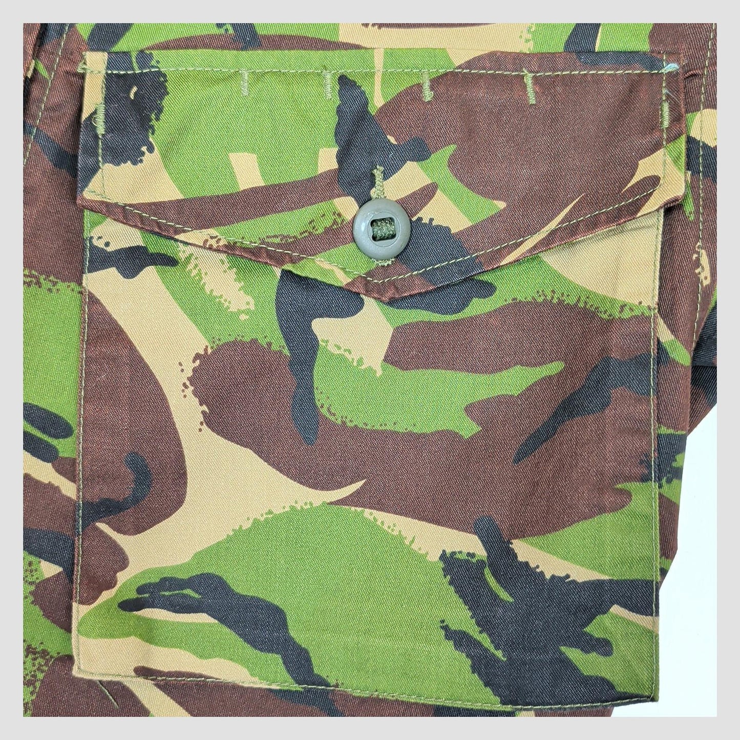 british military woodland dpm combat jacket 160/88 camo army surplus small by RewearableUK – | RewearableUK