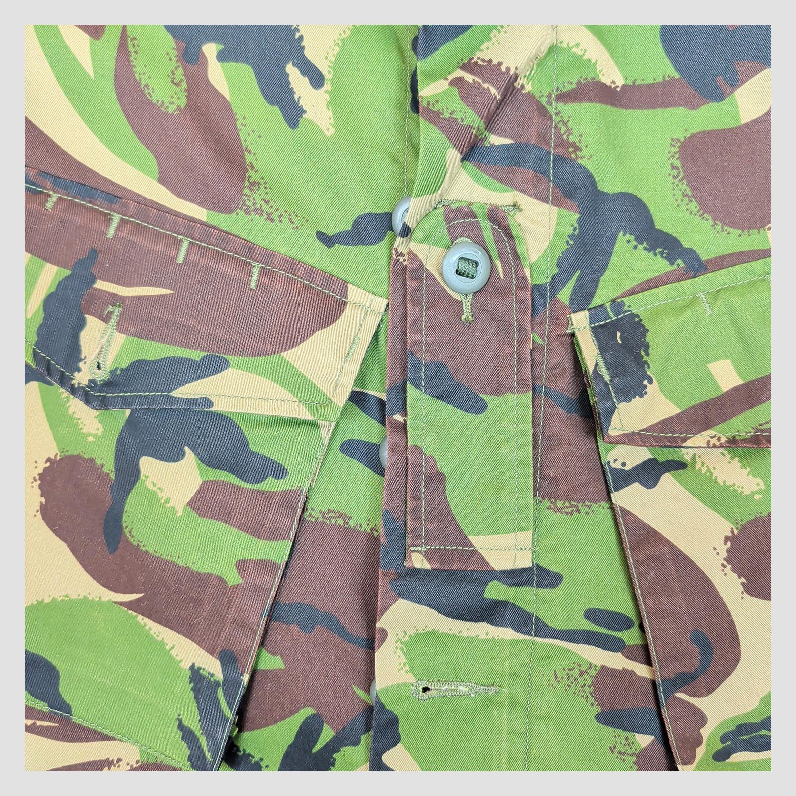 british military woodland dpm combat jacket 160/88 camo army surplus small by RewearableUK – | RewearableUK