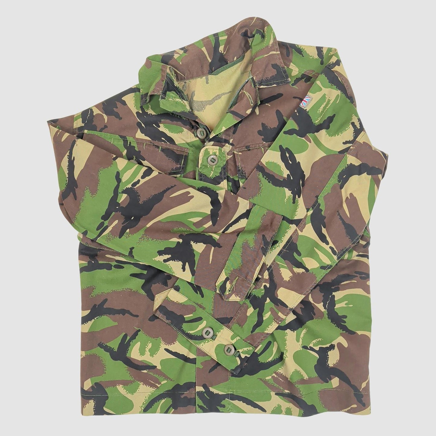 british military woodland dpm combat jacket 160/88 camo army surplus small by RewearableUK – | RewearableUK