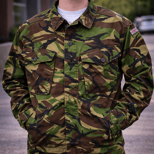 british military woodland dpm combat jacket 170/104 camo army surplus large by RewearableUK – | RewearableUK