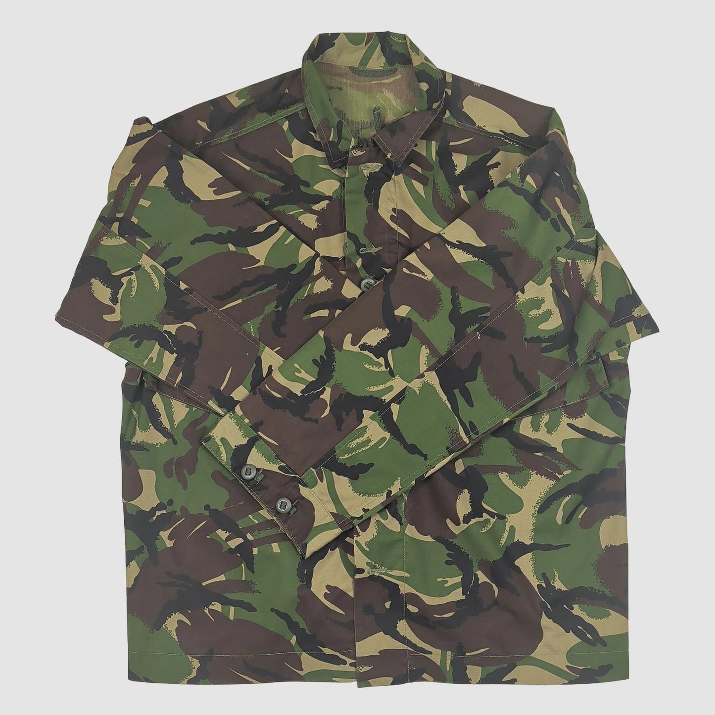 british military woodland dpm combat jacket 170/104 camo army surplus large shor by RewearableUK – | RewearableUK