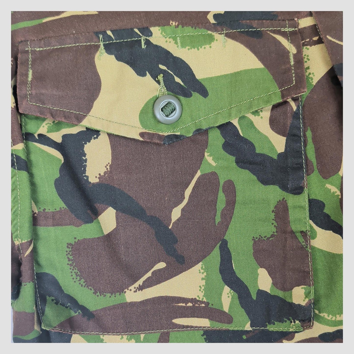 british military woodland dpm combat jacket 170/104 camo army surplus large shor by RewearableUK – | RewearableUK