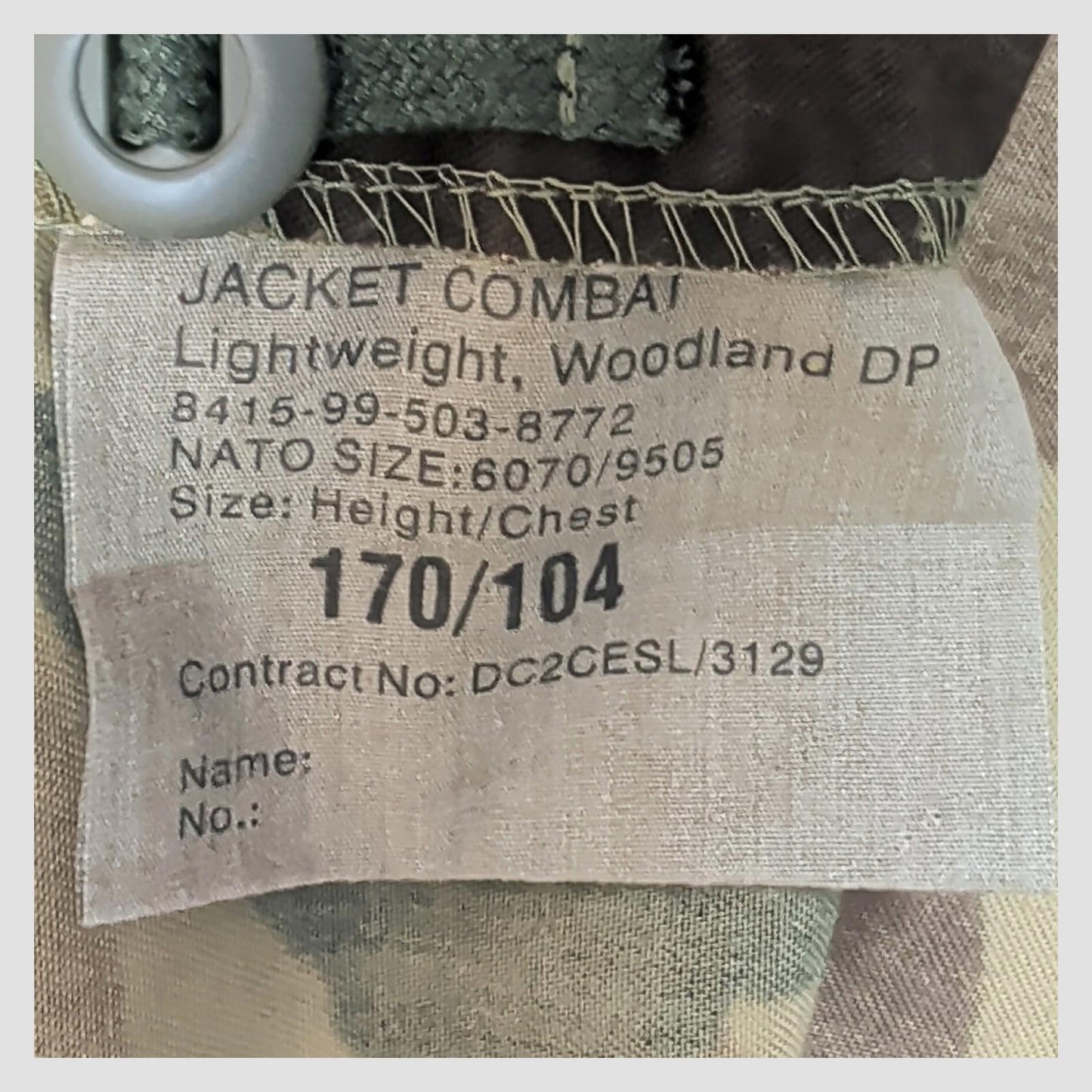 british military woodland dpm combat jacket 170/104 camo army surplus large shor by RewearableUK – | RewearableUK