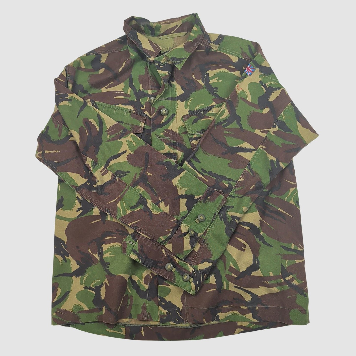 british military woodland dpm combat jacket 170/112 camo army surplus xl by military surplus – | RewearableUK
