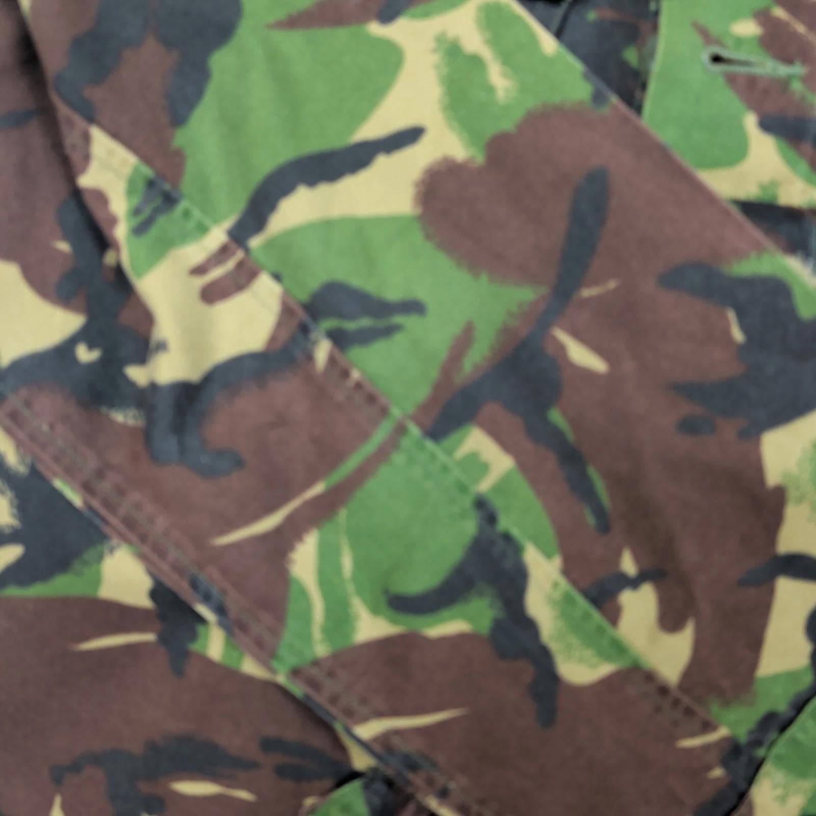 british military woodland dpm combat jacket 170/112 camo army surplus xl by military surplus – | RewearableUK