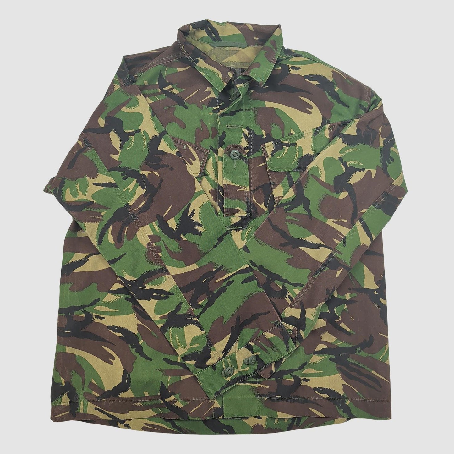 british military woodland dpm combat jacket 170/112 camo army surplus xl by RewearableUK – | RewearableUK