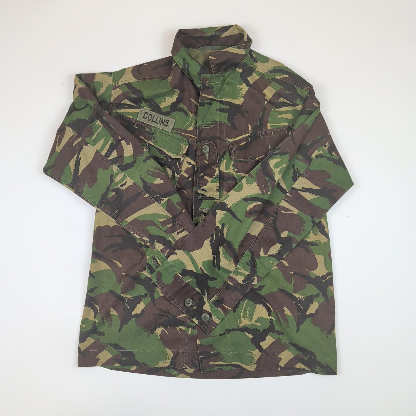british military woodland dpm combat jacket 170/96 camo surplus medium by RewearableUK – | RewearableUK