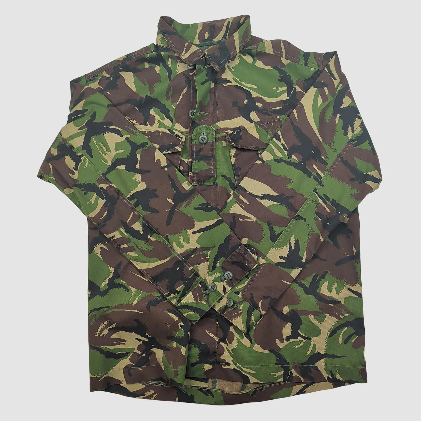 british military woodland dpm combat jacket 180/112 camo army surplus xl by RewearableUK – | RewearableUK