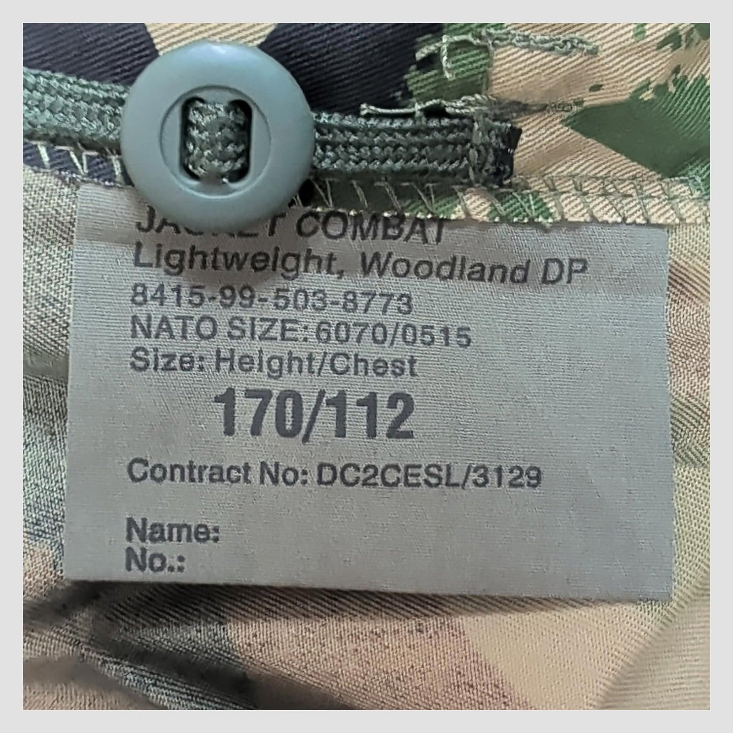 british military woodland dpm combat jacket lightweight 170/112 surplus uk by RewearableUK – | RewearableUK