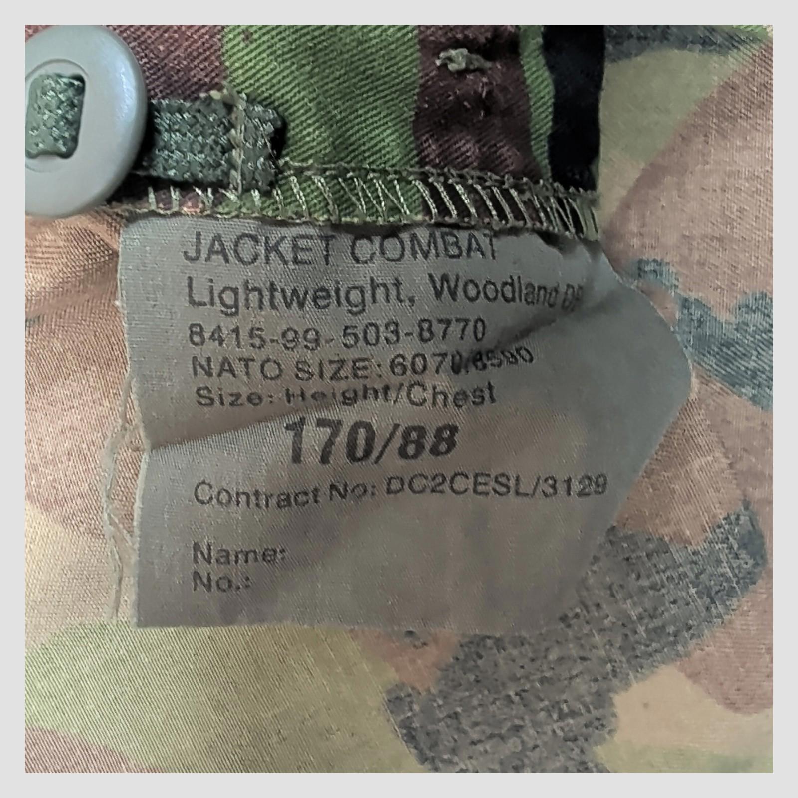 british military woodland dpm combat jacket lightweight 170/88 army surplus uk by RewearableUK – | RewearableUK