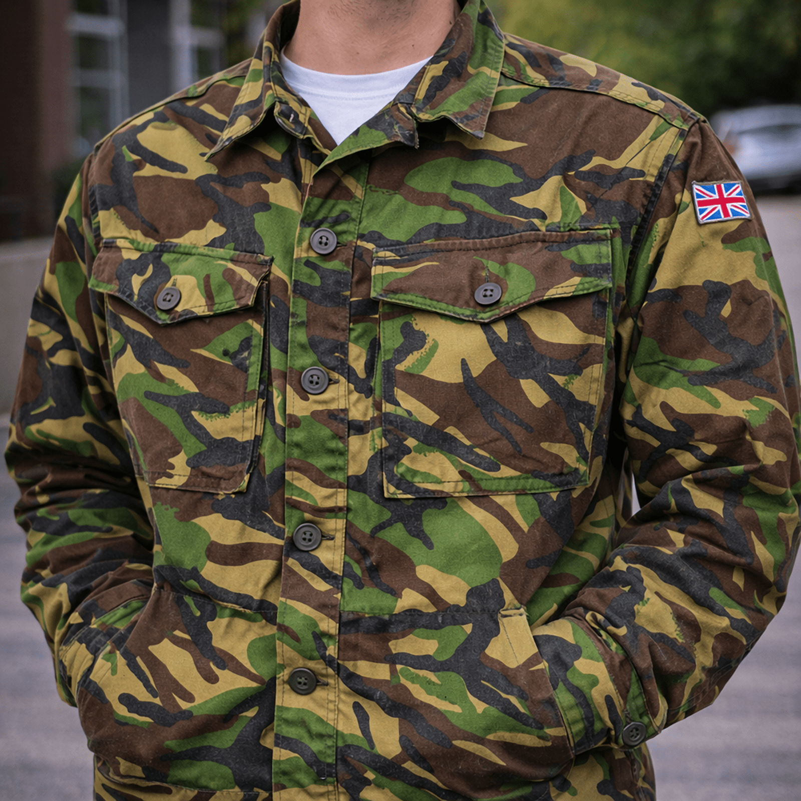 british military woodland dpm combat jacket lightweight 170/96 camo army by RewearableUK – | RewearableUK