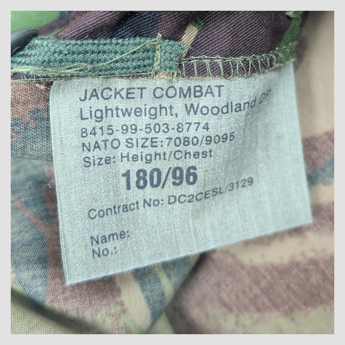 british military woodland dpm combat jacket lightweight 180/96 surplus uk by RewearableUK – | RewearableUK