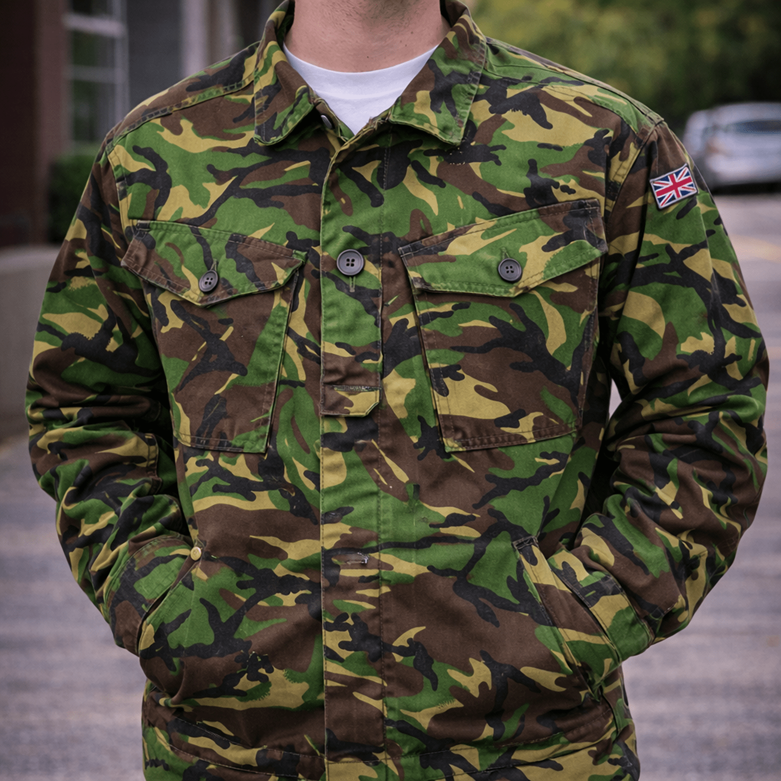 british military woodland dpm combat jacket lightweight surplus size uk 170 88 V19 by RewearableUK – MILITARY | RewearableUK