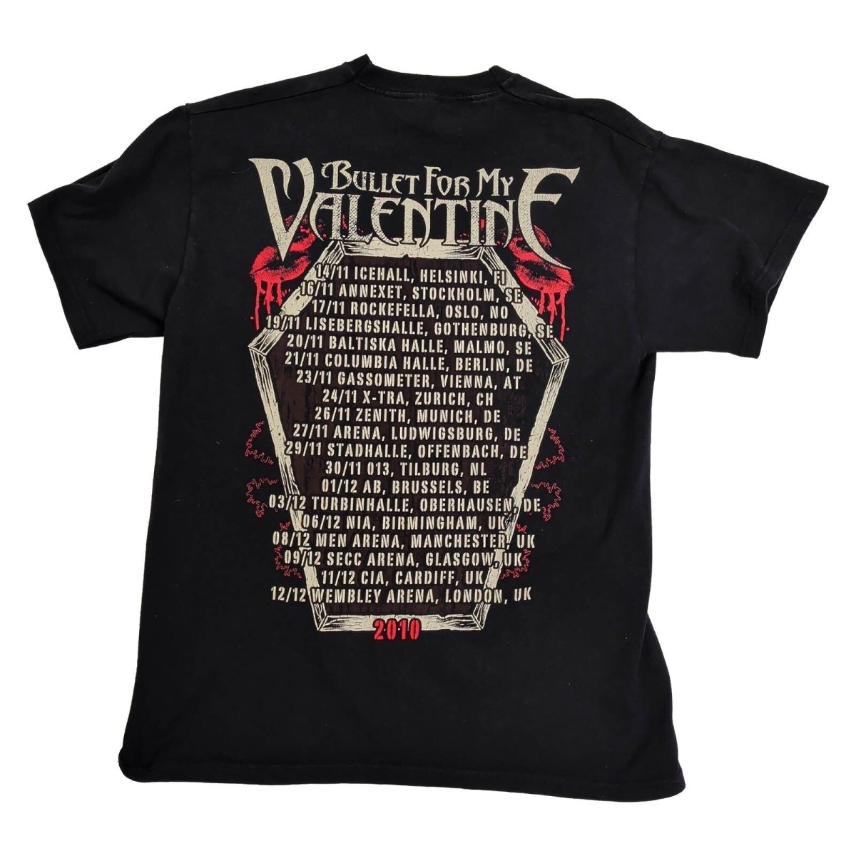 Bullet For My Valentine 2010 Tour T-Shirt Black Fruit of the Loom M – product photo 2 | RewearableUK