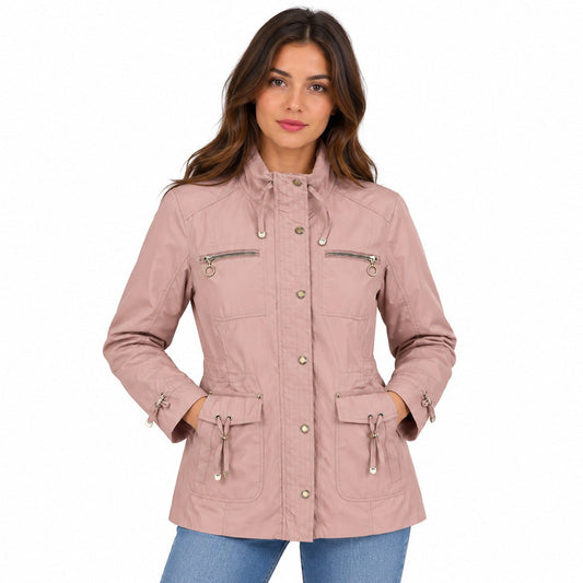 C&A Dusty Pink Utility Women's Jacket EUR 48 Lightweight Drawstring – Jacket product photo 1 | RewearableUK