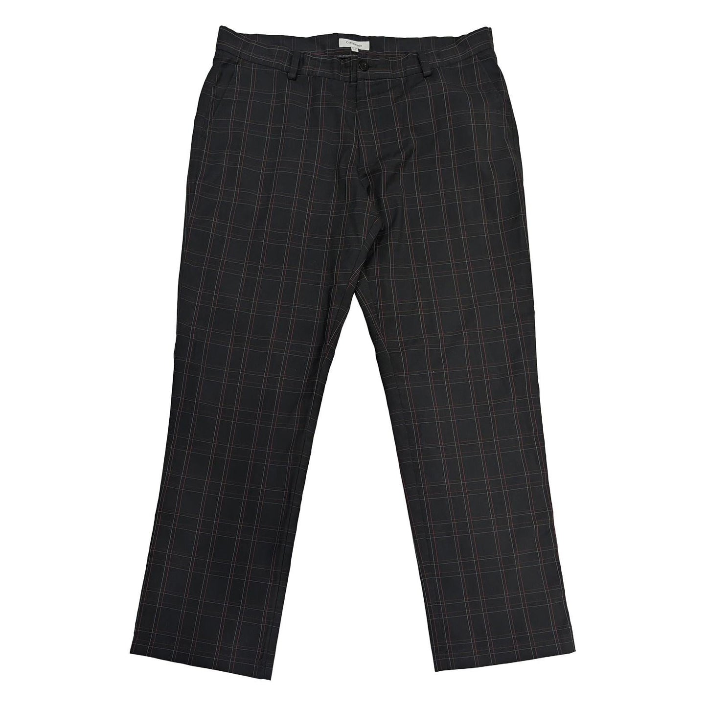 calvin klein golf mens trousers w 38 l 31 black plaid check stretch pants by Calvin Klein – | RewearableUK