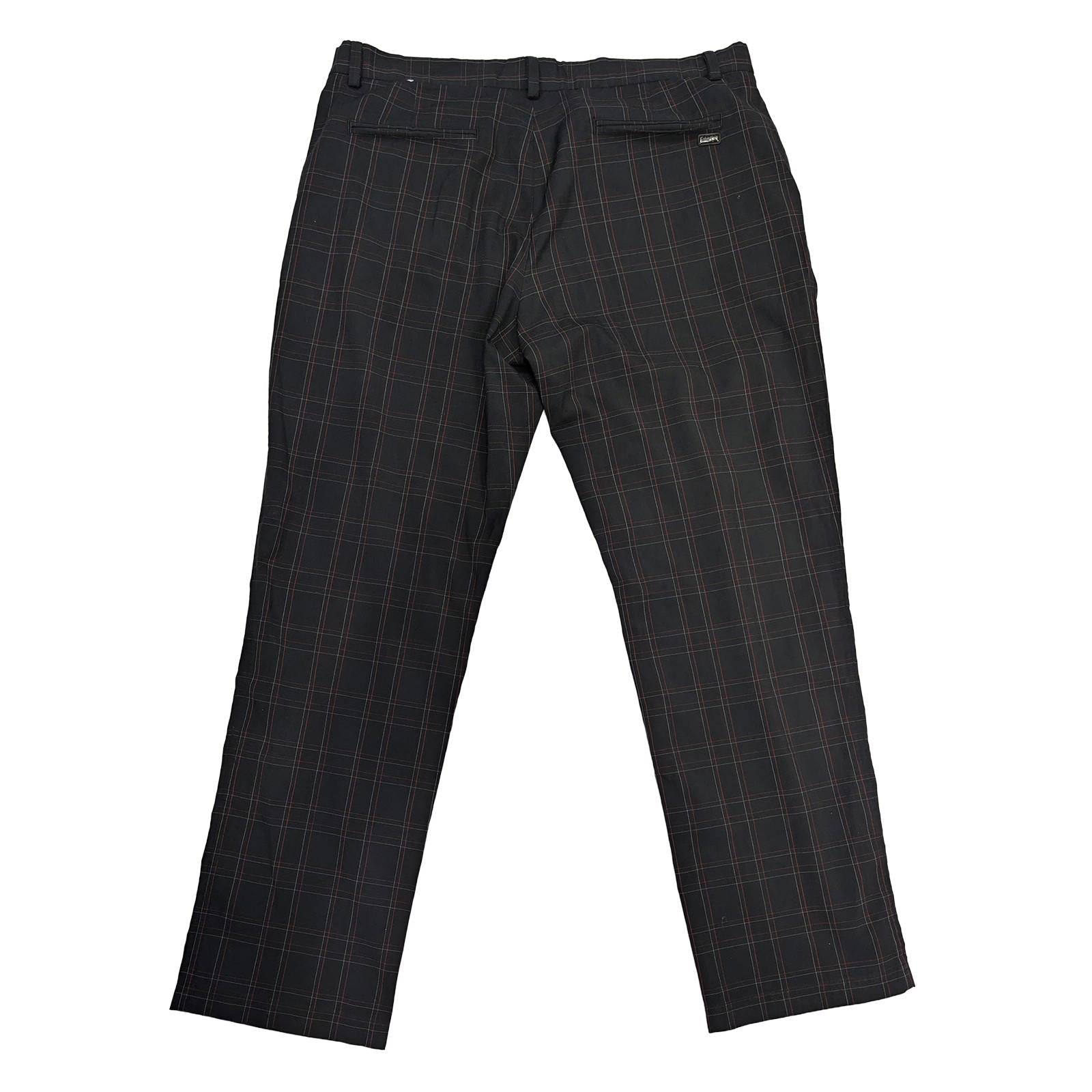 calvin klein golf mens trousers w 38 l 31 black plaid check stretch pants by Calvin Klein – | RewearableUK