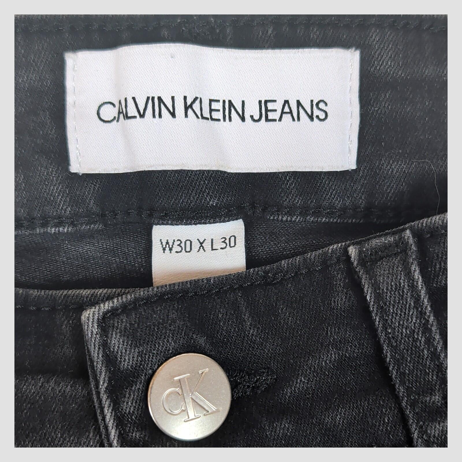 calvin klein jeans mens black super skinny stretch jeans w30 l30 by Calvin Klein – JEANS | RewearableUK