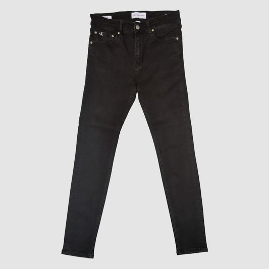 calvin klein jeans mens black super skinny stretch jeans w30 l30 by Calvin Klein – JEANS | RewearableUK