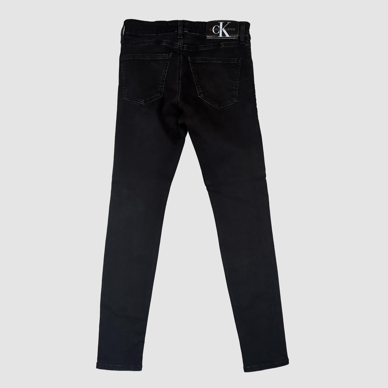 calvin klein jeans mens black super skinny stretch jeans w30 l30 by Calvin Klein – JEANS | RewearableUK