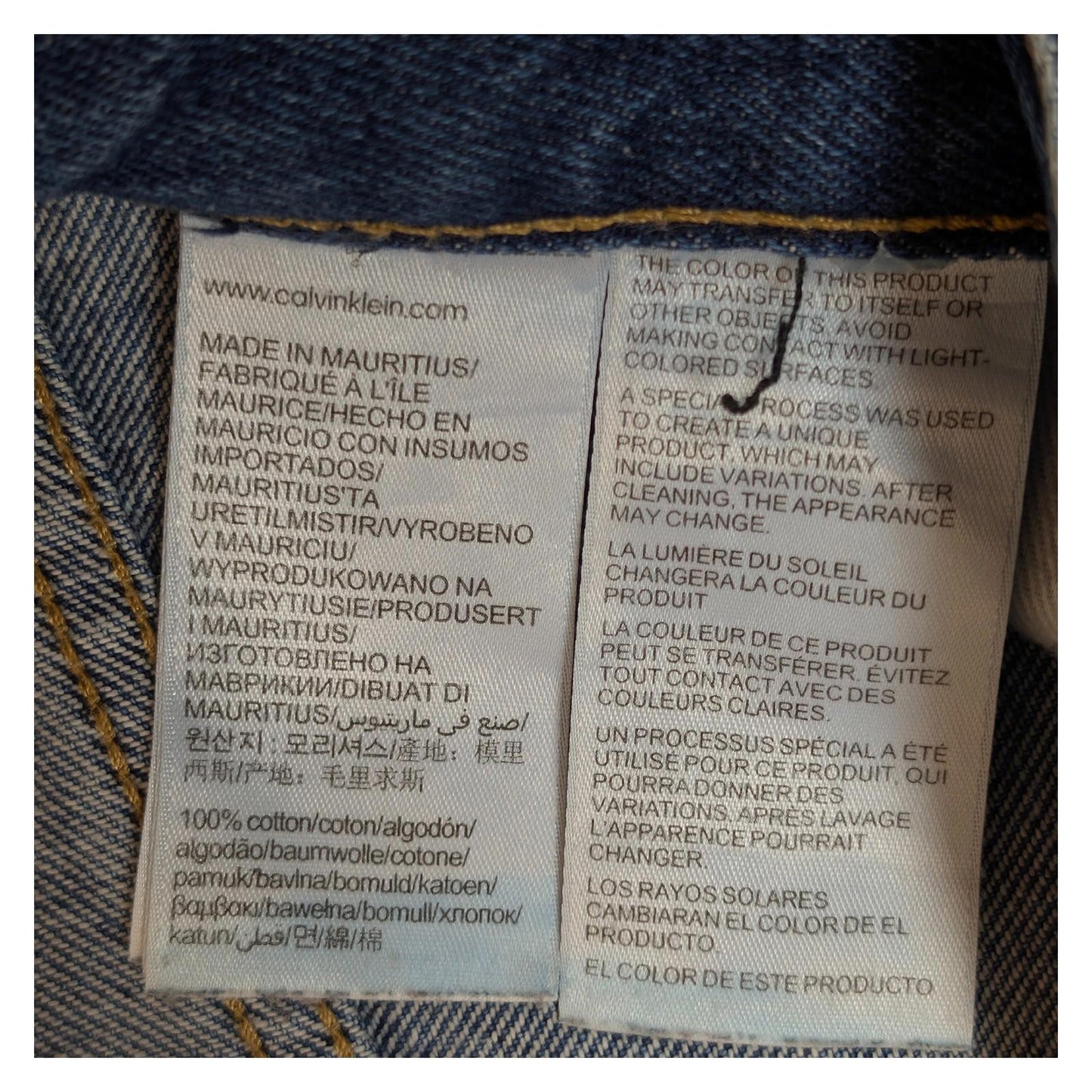 calvin klein jeans mens blue denim straight leg regular fit trousers w34 l30 by Calvin Klein – | RewearableUK