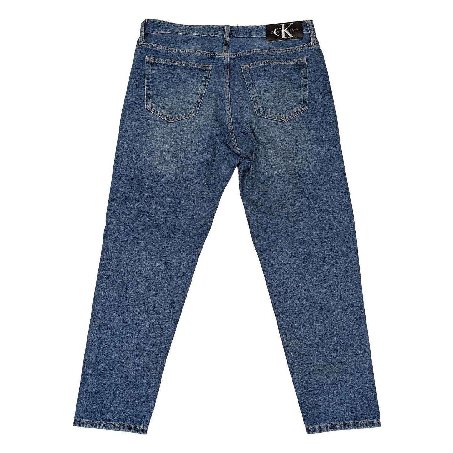calvin klein jeans mens blue denim straight leg regular fit trousers w34 l30 by Calvin Klein – | RewearableUK