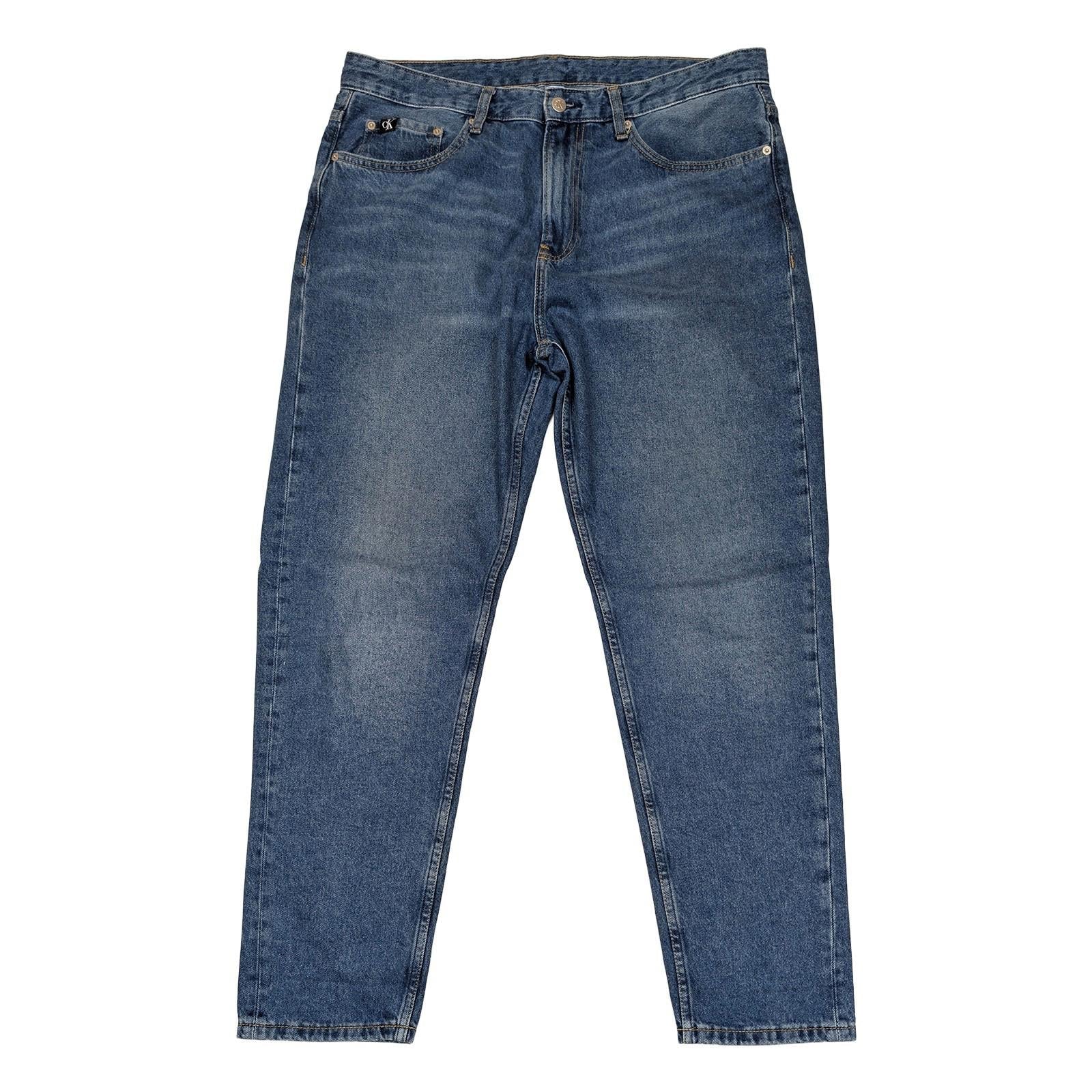 calvin klein jeans mens blue denim straight leg regular fit trousers w34 l30 by Calvin Klein – | RewearableUK
