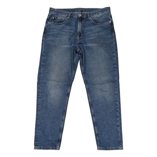 calvin klein jeans mens blue denim straight leg regular fit trousers w34 l30 by Calvin Klein – | RewearableUK