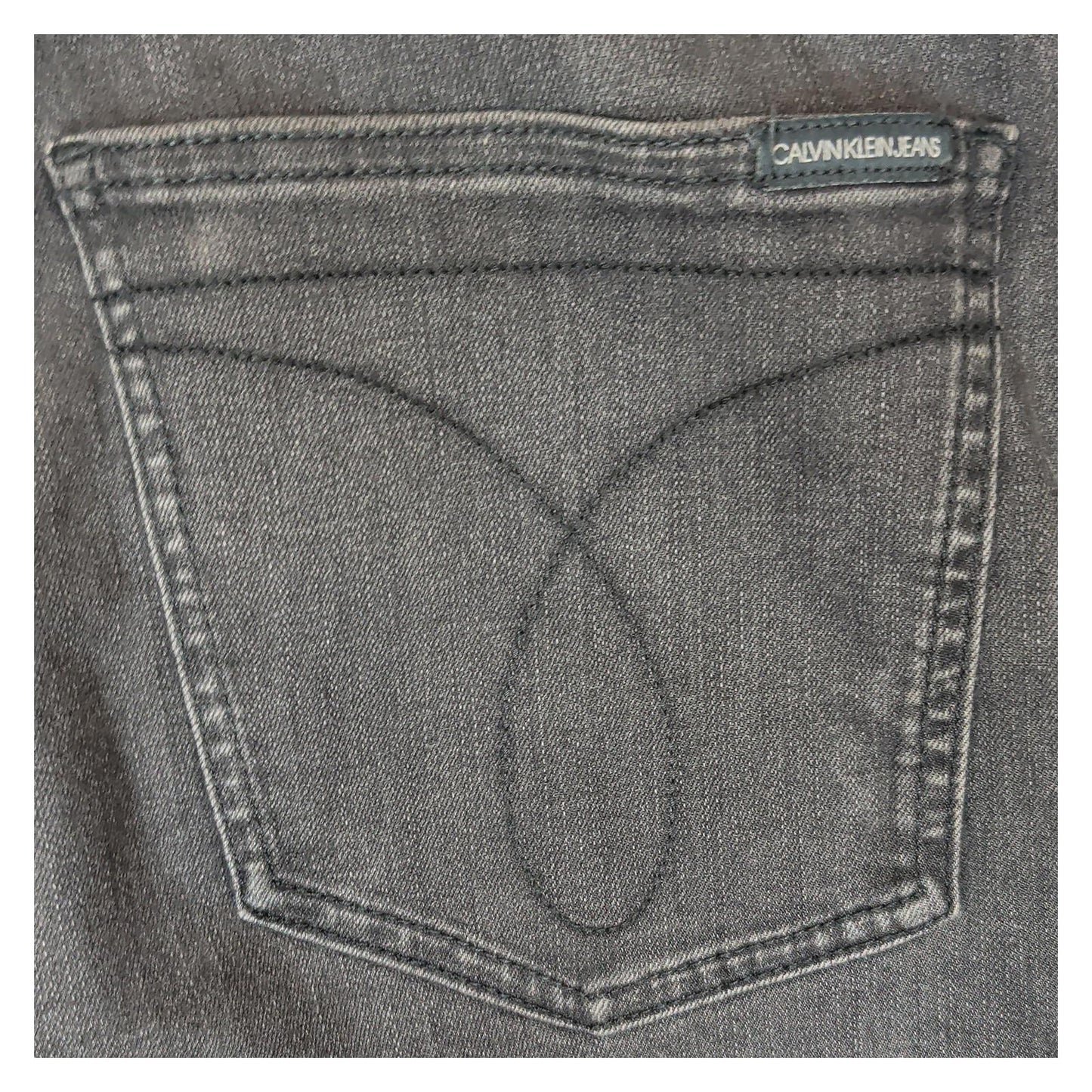 Calvin Klein Jeans Men's W32 L30 Skinny Trousers Dark Grey Denim by Calvin Klein – | RewearableUK