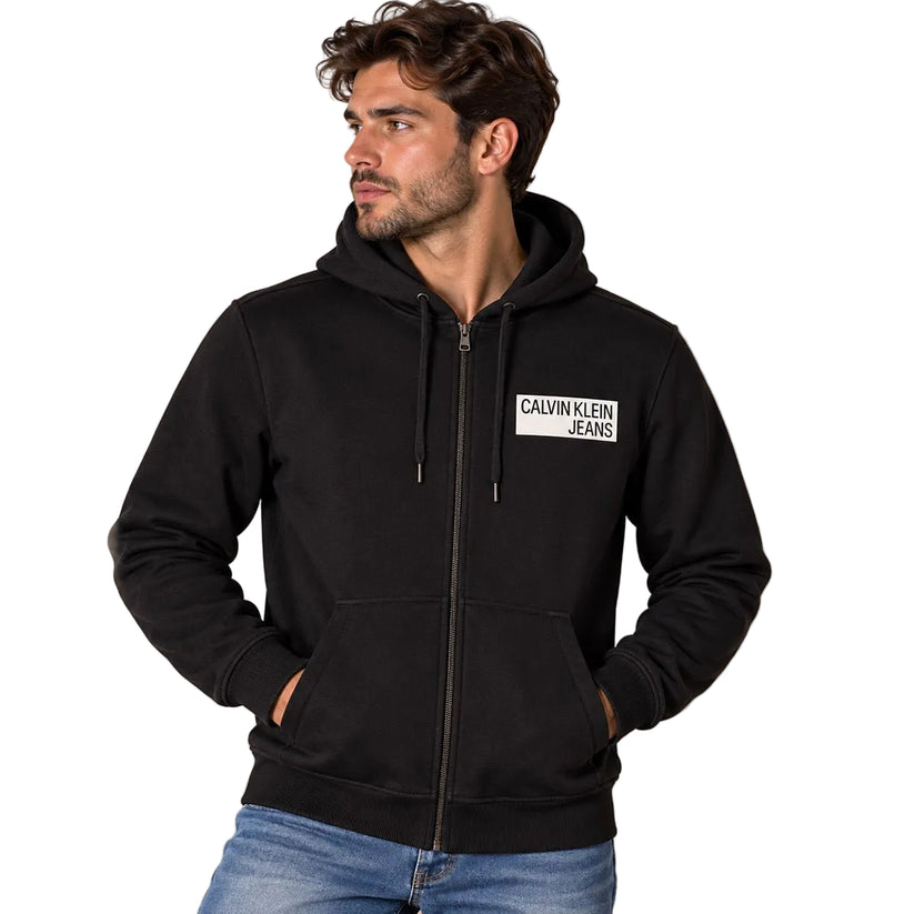 Calvin Klein Jeans Men's Zip Hoodie M Black – Hoodie product photo 1 | RewearableUK