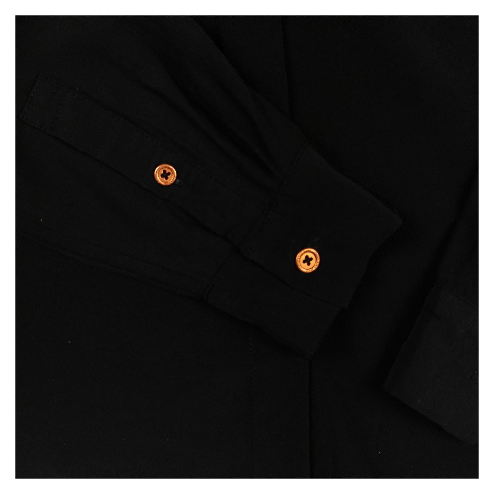 Calvin Klein Jeans Shirt Blouse Size XS Black Button Up Long Sleeve Pocket by Calvin Klein – | RewearableUK