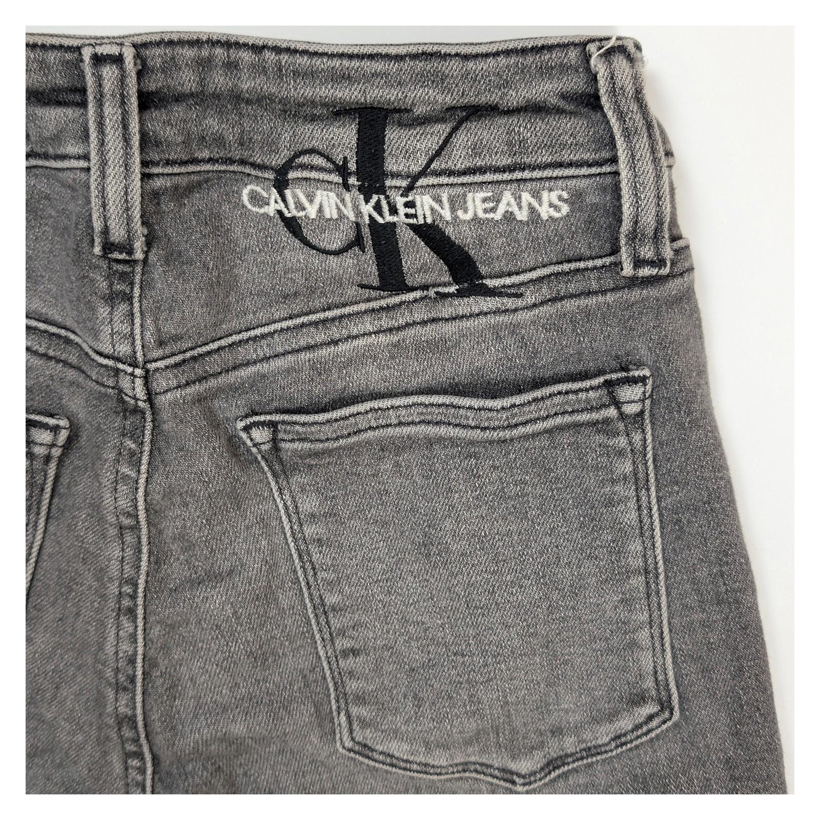 calvin klein jeans size w26 womens grey high rise skinny exposed button fly by Calvin Klein – | RewearableUK