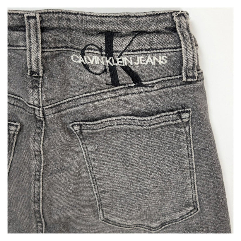 calvin klein jeans size w26 womens grey high rise skinny exposed button fly by Calvin Klein – | RewearableUK