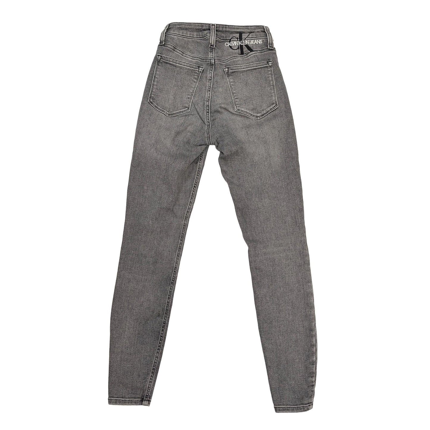 calvin klein jeans size w26 womens grey high rise skinny exposed button fly by Calvin Klein – | RewearableUK