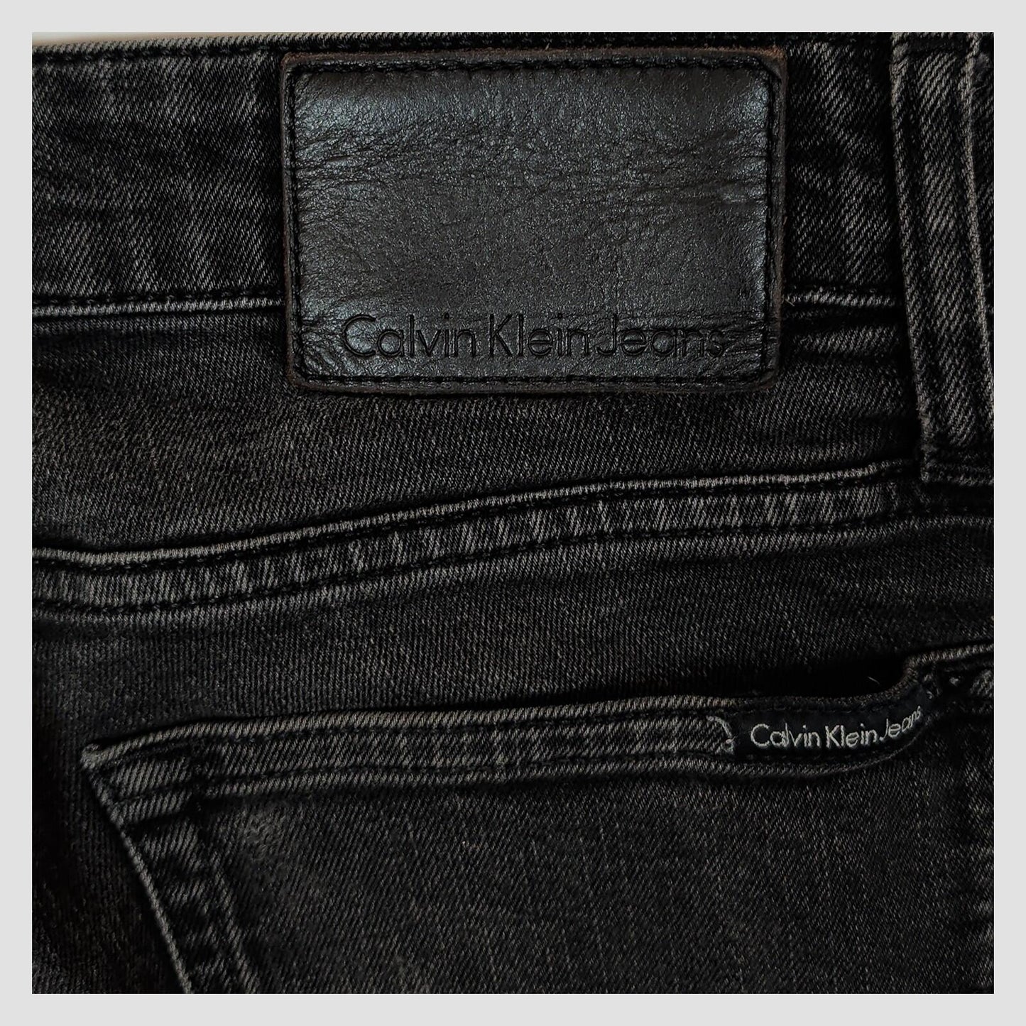 calvin klein jeans skinny black tarantula mens denim w31 l30 made in tunisia by Calvin Klein – JEANS | RewearableUK