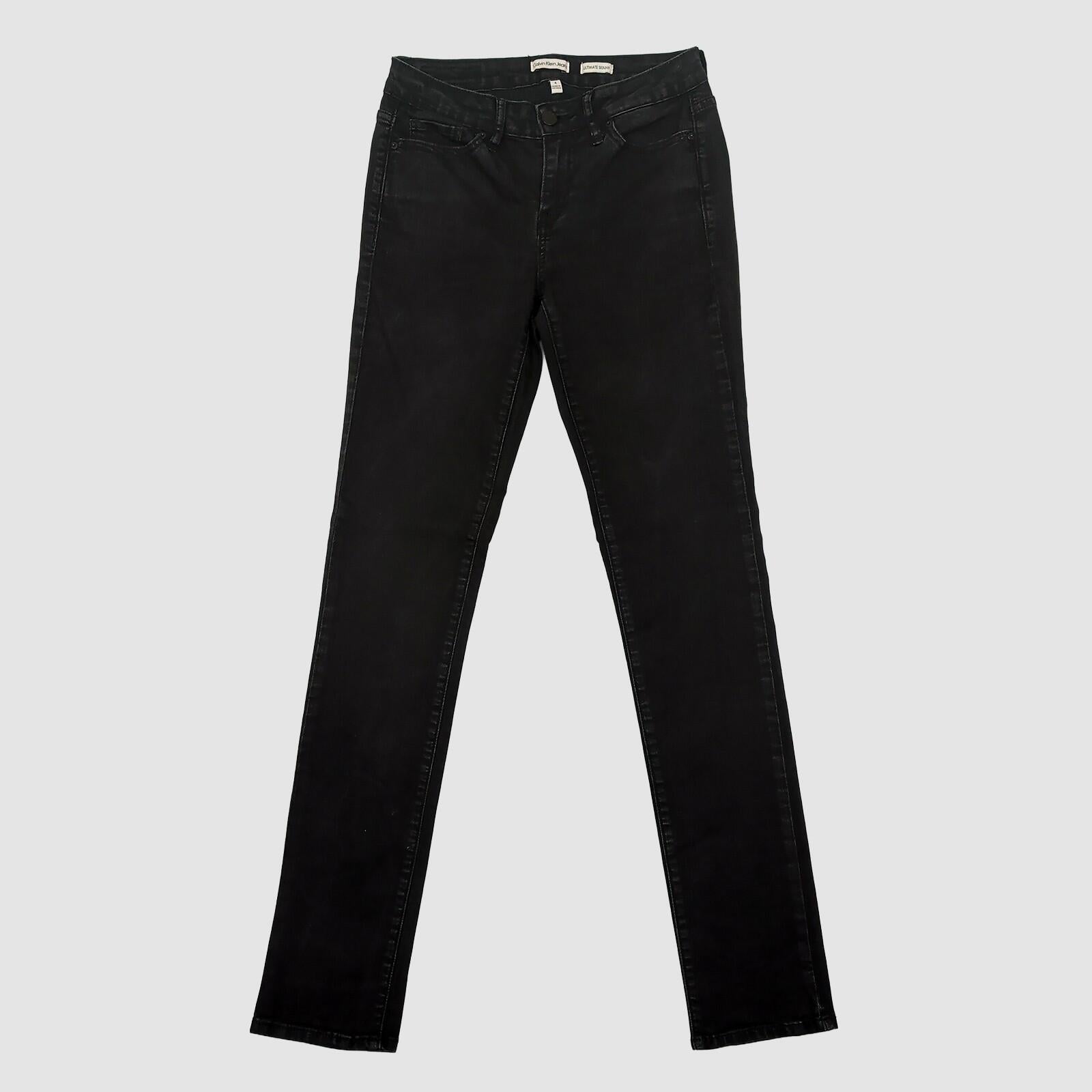 calvin klein jeans ultimate skinny womens black denim trousers size 4 casual by Calvin Klein – JEANS | RewearableUK