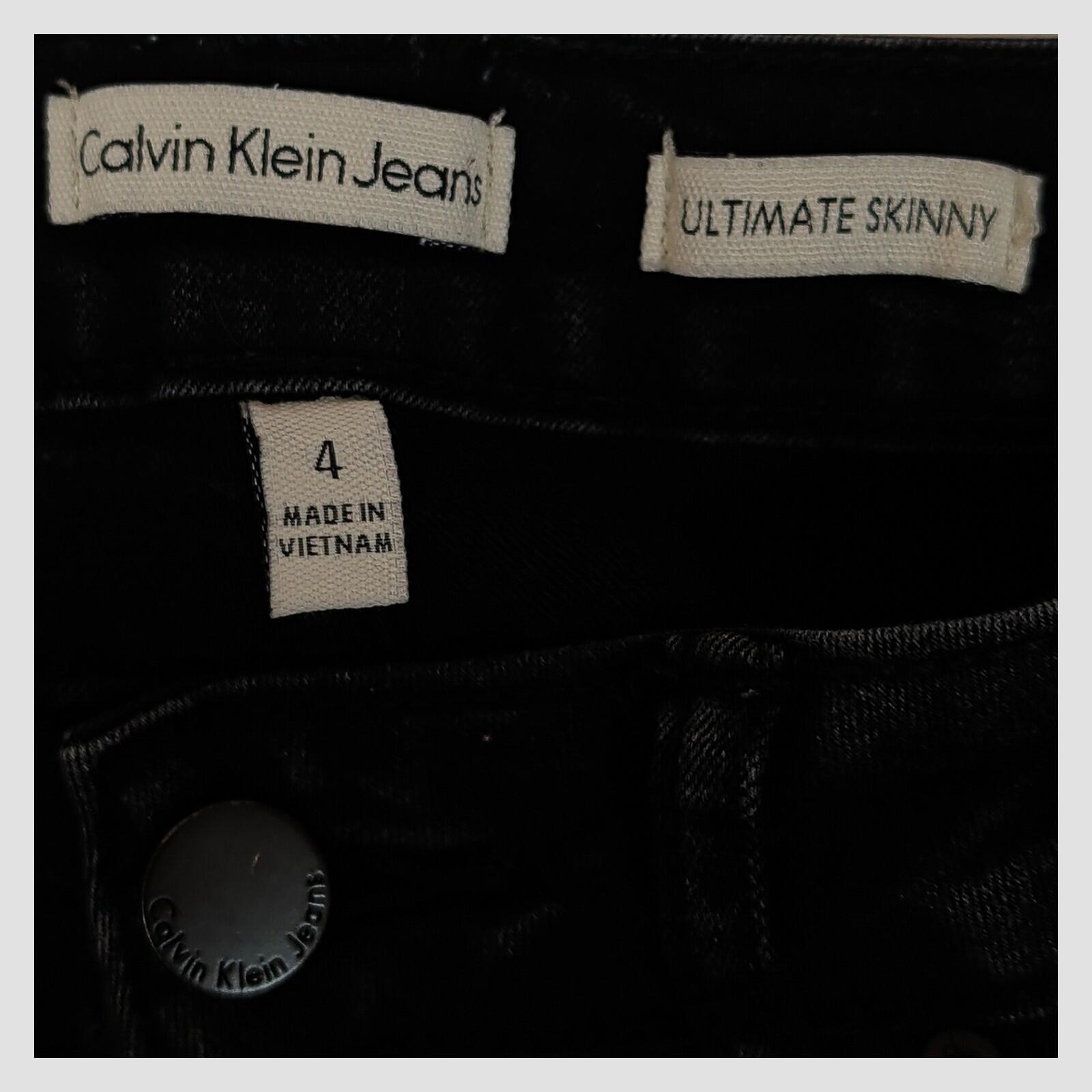 calvin klein jeans ultimate skinny womens black denim trousers size 4 casual by Calvin Klein – JEANS | RewearableUK
