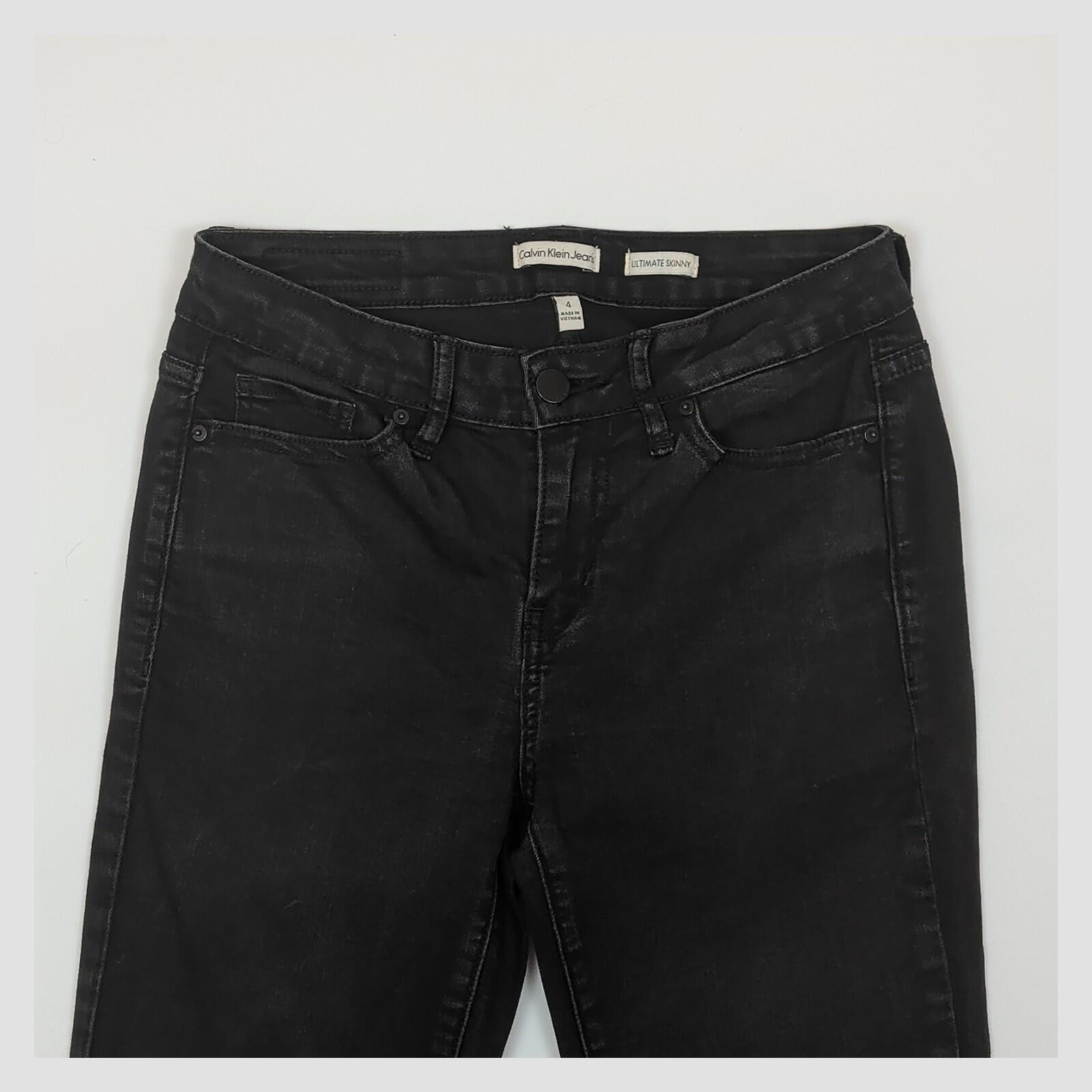 calvin klein jeans ultimate skinny womens black denim trousers size 4 casual by Calvin Klein – JEANS | RewearableUK