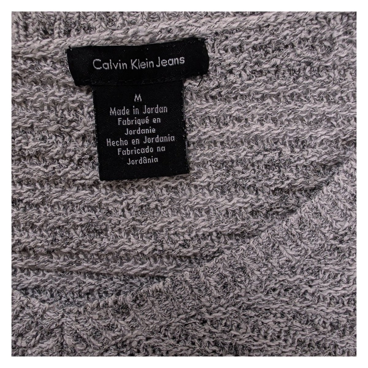 Calvin Klein Jeans Women Jumper Medium Grey Knit Cotton Viscose Polyester – product photo 9 | RewearableUK