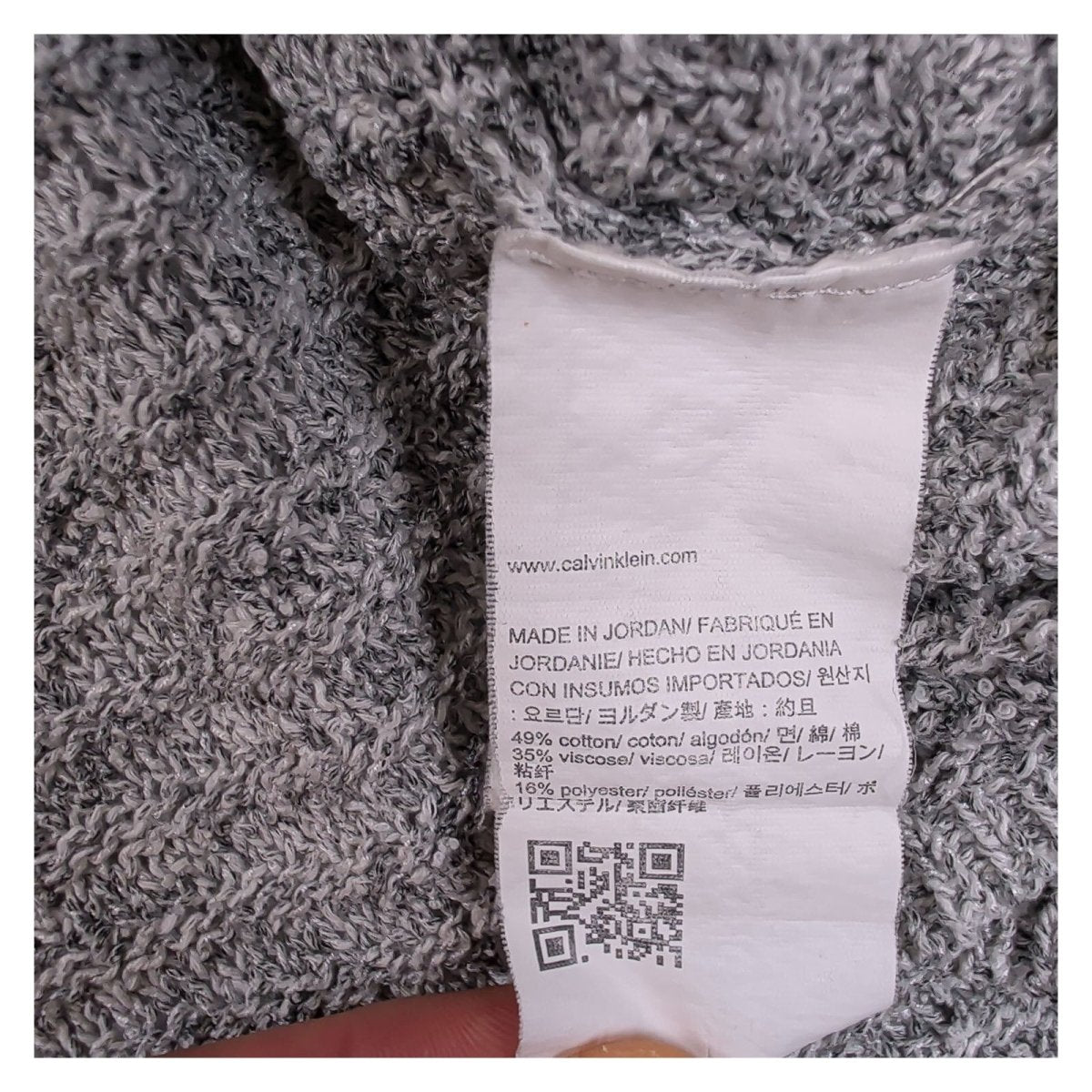 Calvin Klein Jeans Women Jumper Medium Grey Knit Cotton Viscose Polyester – product photo 8 | RewearableUK