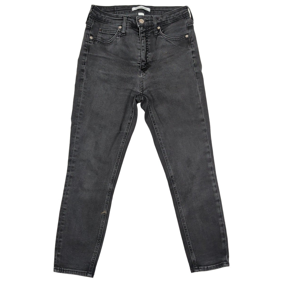 Calvin Klein Jeans Women's Black Skinny Jeans W29 L28 Coated Denim Zip Fly by Calvin Klein – | RewearableUK